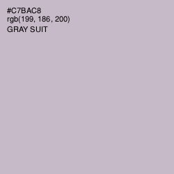 #C7BAC8 - Gray Suit Color Image